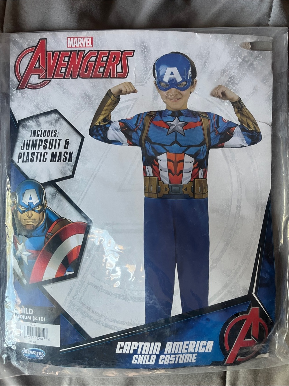 Marvel Avengers Captain America Kids Costume - Blue